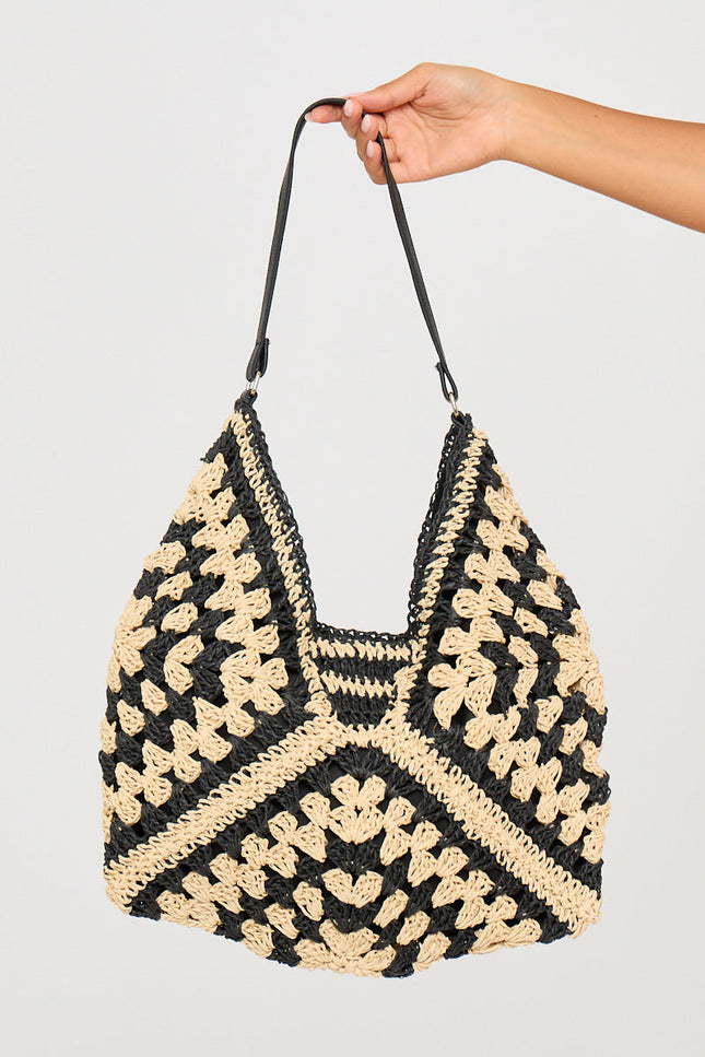 Portofino Crochet Shoulder Bag