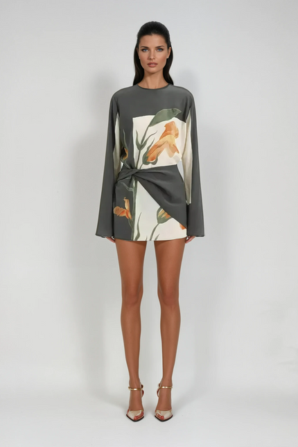 Colette Floral Cocktail Mini Dress