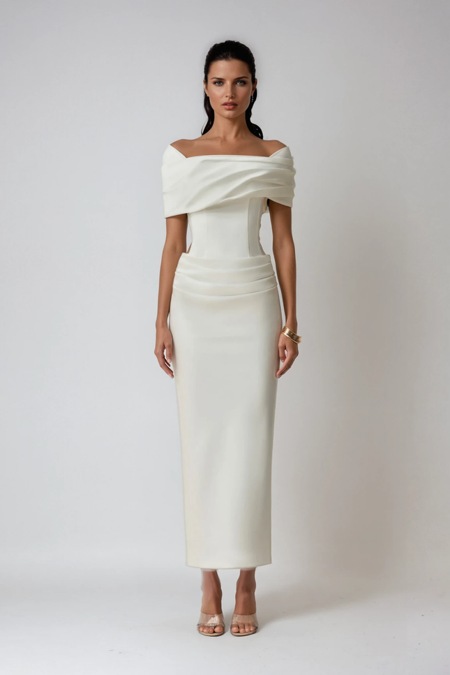 Calista Off Shoulder Maxi Dress