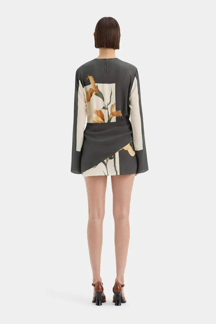 Colette Floral Cocktail Mini Dress