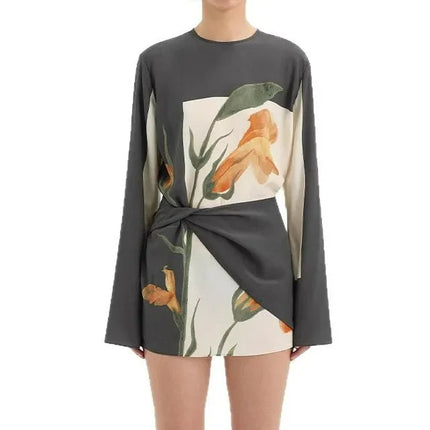 Colette Floral Cocktail Mini Dress
