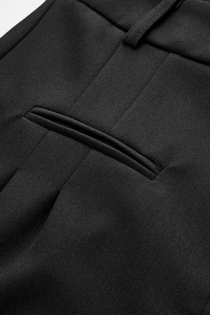 Isabella Tailored Mid-Waist Shorts Without Belt