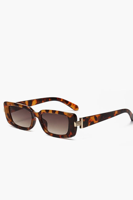 Rhodes Leopard Printed Square Sunglasses