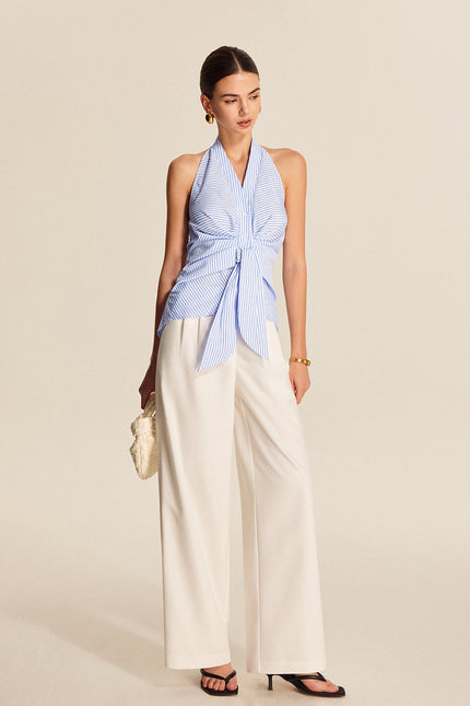 Louie Stripe Halter Top