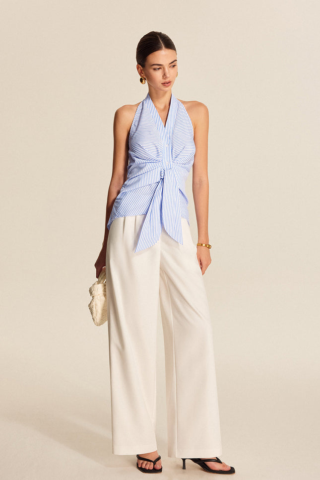 Louie Stripe Halter Top
