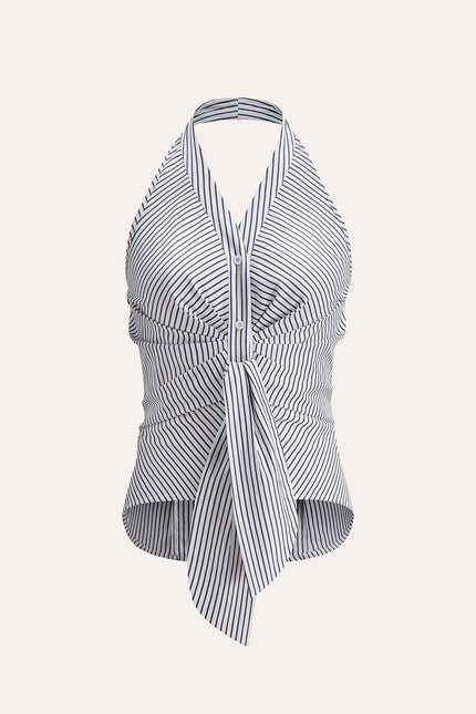 Louie Stripe Halter Top