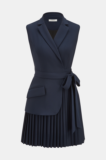 Genevieve Pleated Blazer Dress