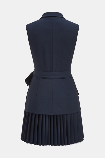 Genevieve Pleated Blazer Dress
