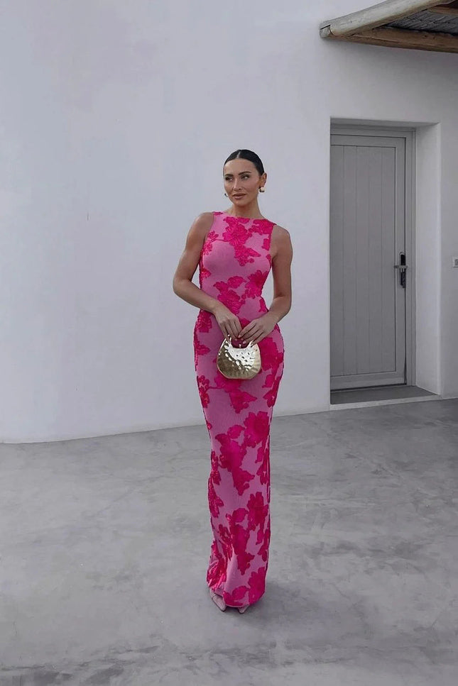 Ophelia Embroidered Maxi Dress