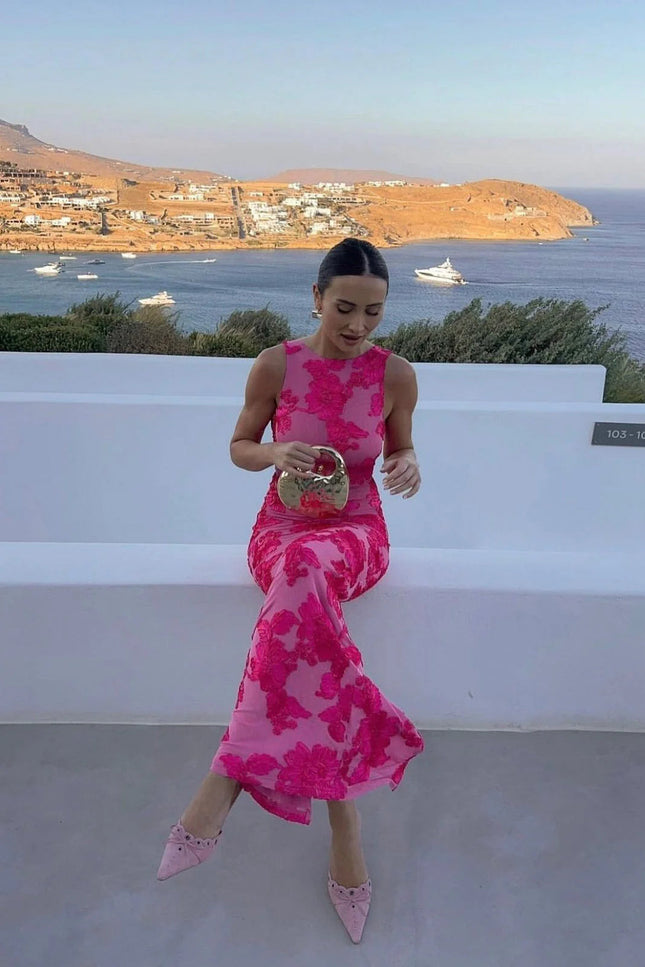 Ophelia Embroidered Maxi Dress