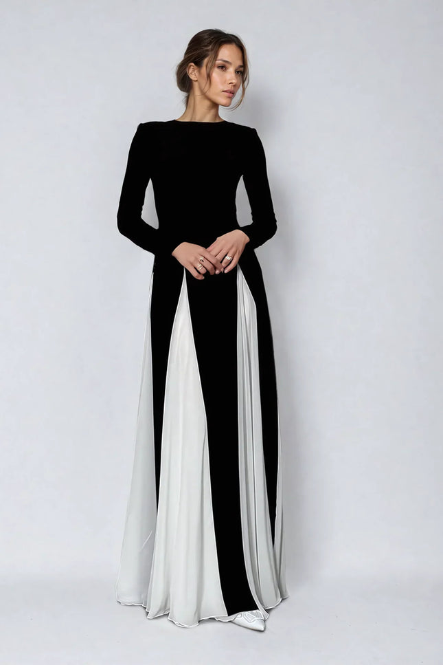 Elinora Contrast Gowndress