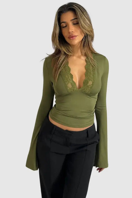 Chiara Lace Trim Top