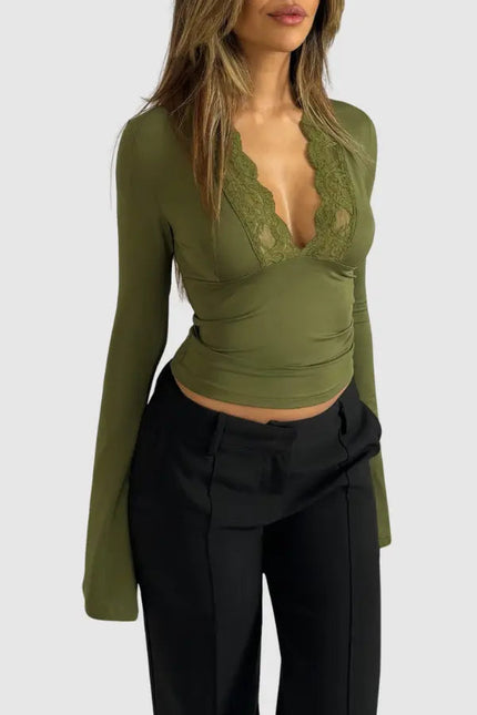 Chiara Lace Trim Top