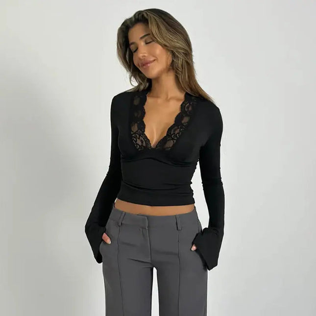 Chiara Lace Trim Top